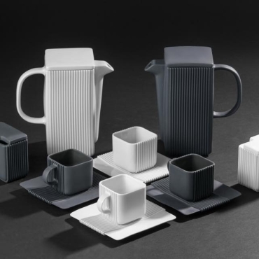 MODUS DESIGN - System - coffee and tea set / graphite porcelain