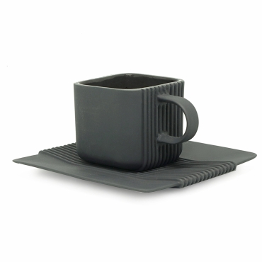 MODUS DESIGN - System - filiżanka ze spodkiem / grafitowa porcelana