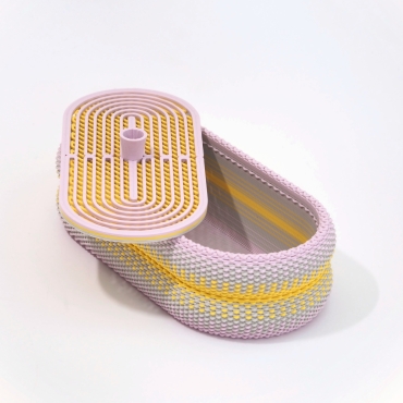 LINES & LINES - Weave Box medium - yellow