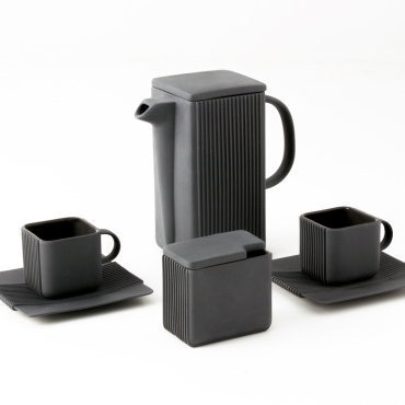 MODUS DESIGN - System - zestaw do kawy herbaty / grafitowa porcelana