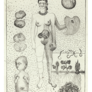 Pocztówka - KWESTIA KOBIECA - Frida Kahlo